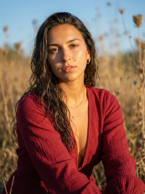 Golden Hour Portrait of Elegant Lady