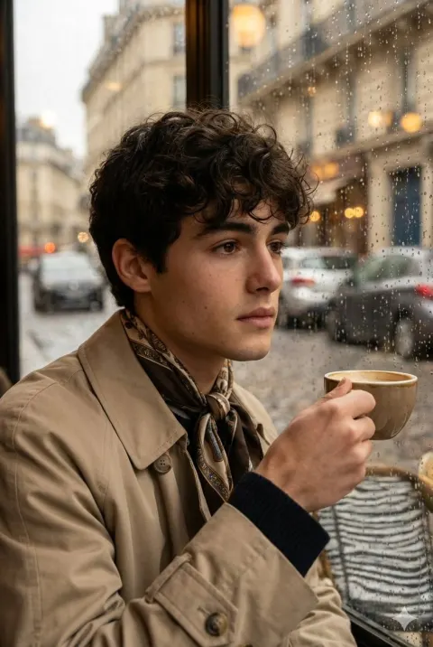 Rainy Café Portrait