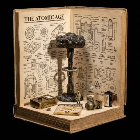 Hyperrealistic Space Exploration Book Nook Diorama