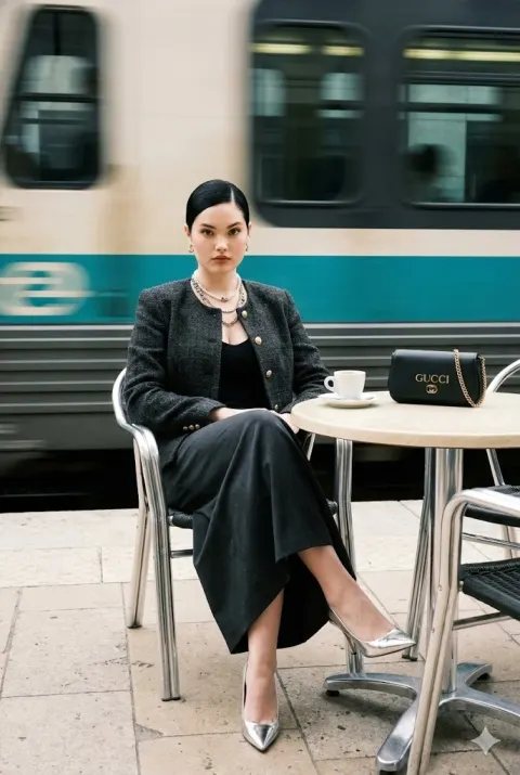 Quiet Luxury Editorial Street Portrait