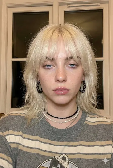 Blonde Girl Grunge Selfie