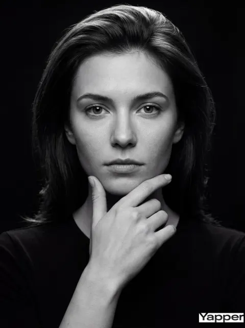 Fine Art Monochrome Studio Portrait