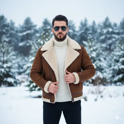 Winter Fashion Editorial Portrait