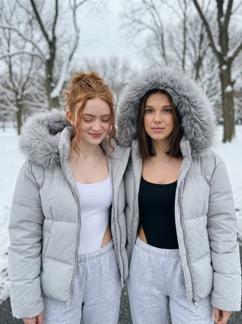 Winter Street Fashion Duo