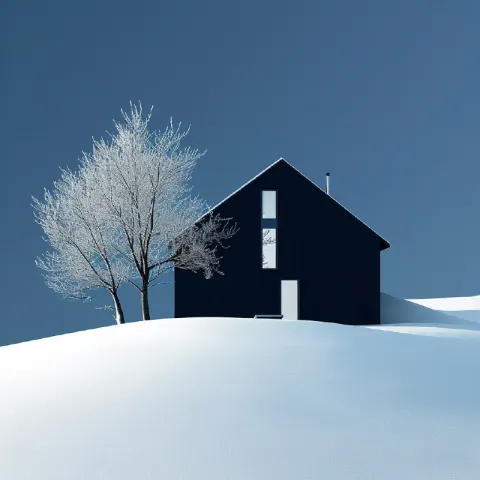 Black House on Frozen Hill