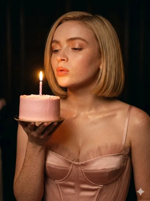 Luxury Birthday Candle Portrait