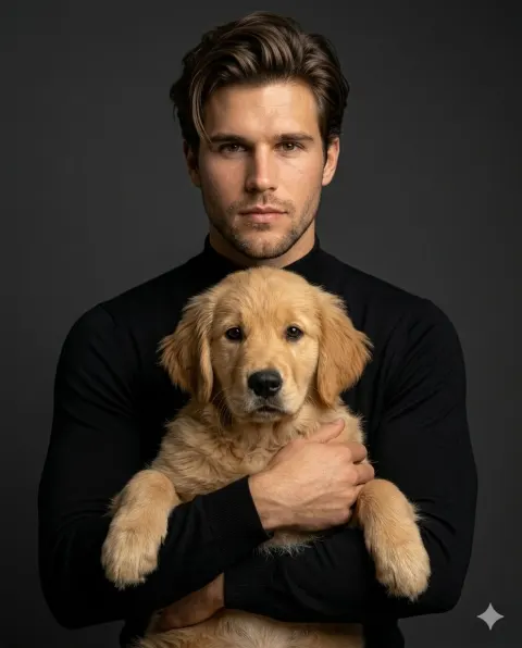 Luxury Vogue Pet Editorial Portrait