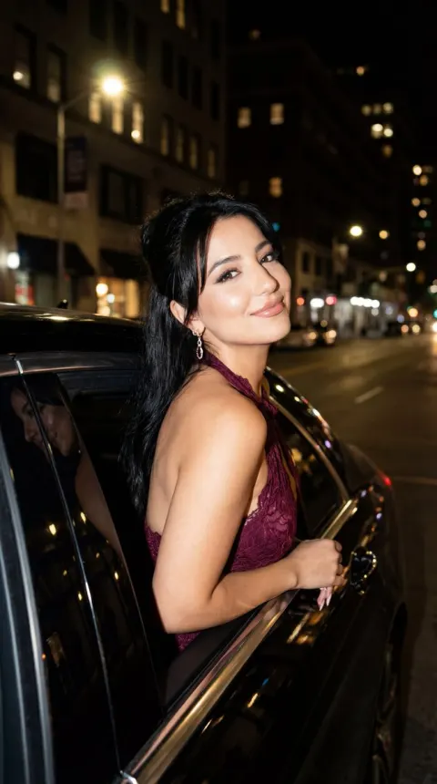 Night Car Flash Portrait