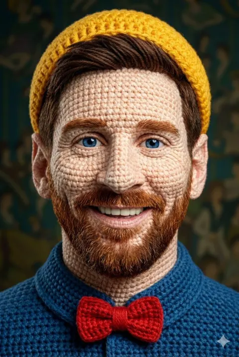 Hyper Realistic Crochet Portrait