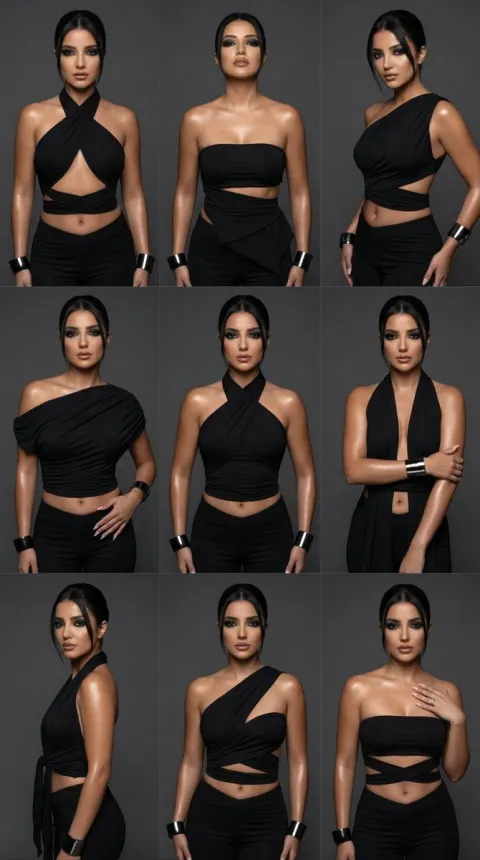 Nine Ways of Black Wrap Smoky Fashion