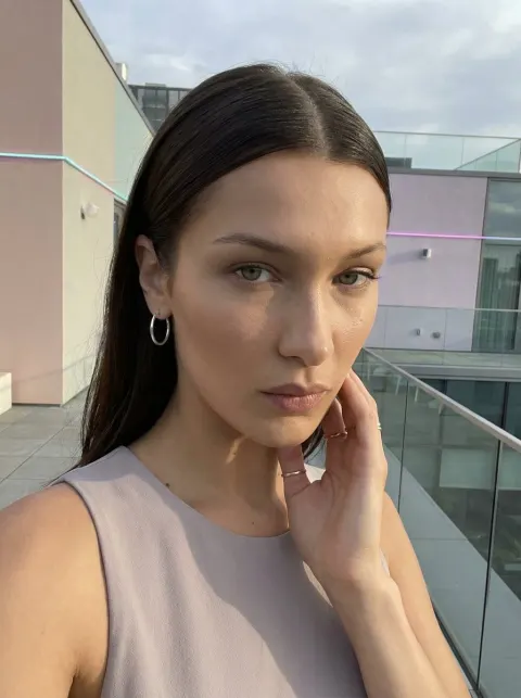 Rooftop Fashion Selfie Portrait