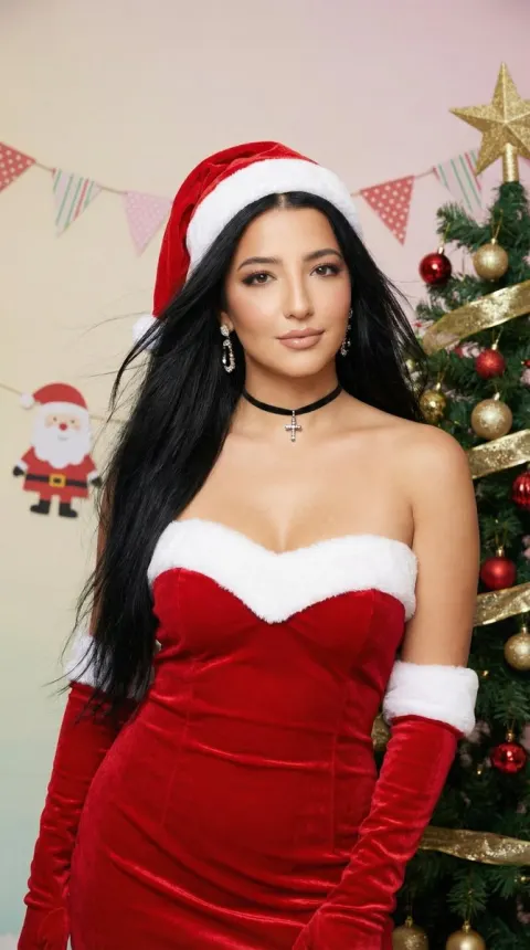 Glam Christmas Portrait