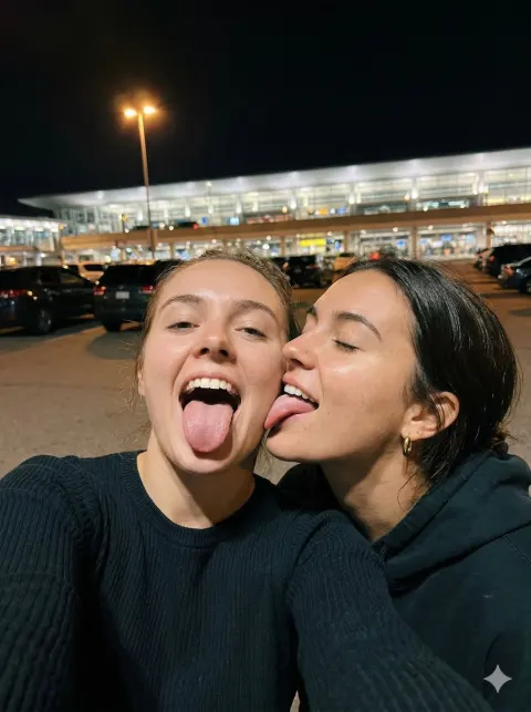 Late Night Silly Bestie Selfie