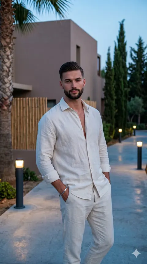 Cinematic Menswear Resort Fashion Portrait