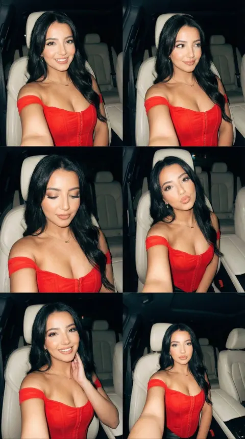 Night Car Selfie Collage