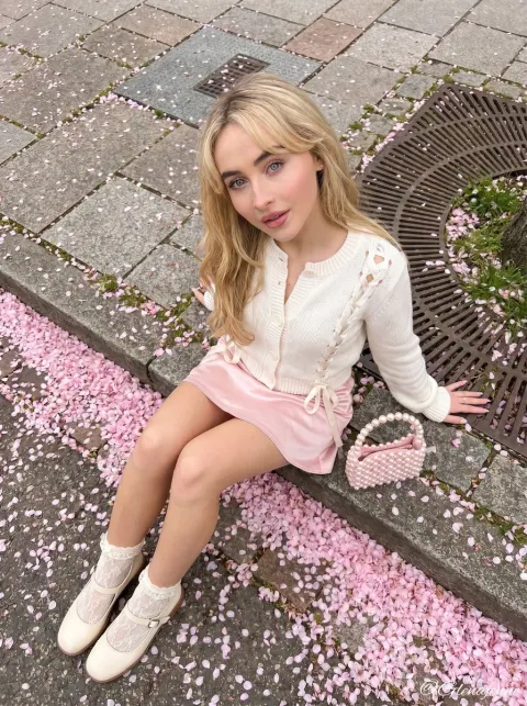 Dreamy Cherry Blossom Girl Portrait