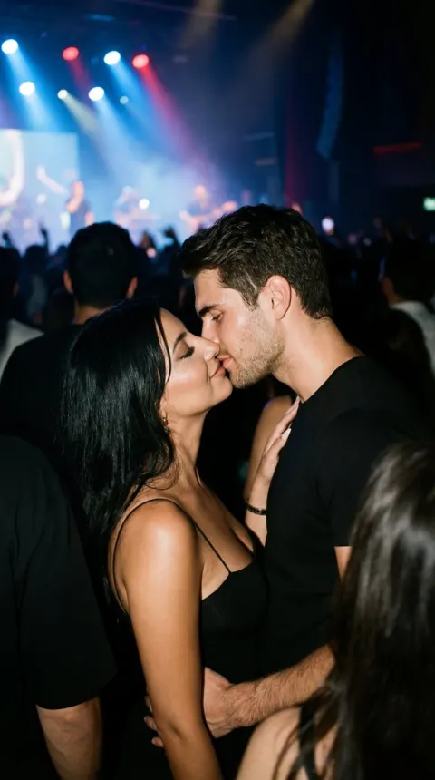 A Gentle Kiss at the Concert