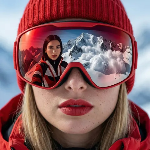 Alpine Red Fashion Closeup