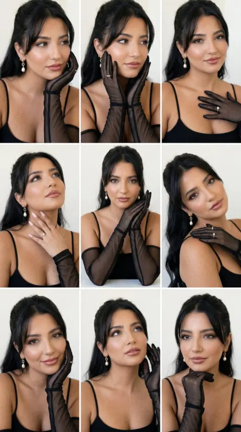 Soft Luxury Editorial Portrait Grid