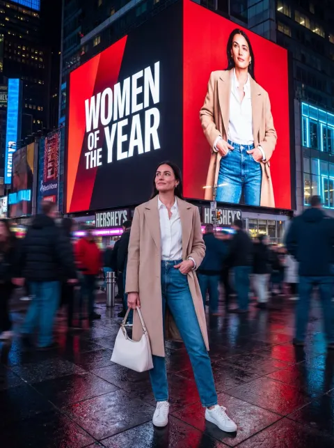 Woman of the Year Times Square
