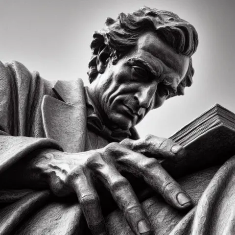 Majestic Scholarly Statue of Wisdom