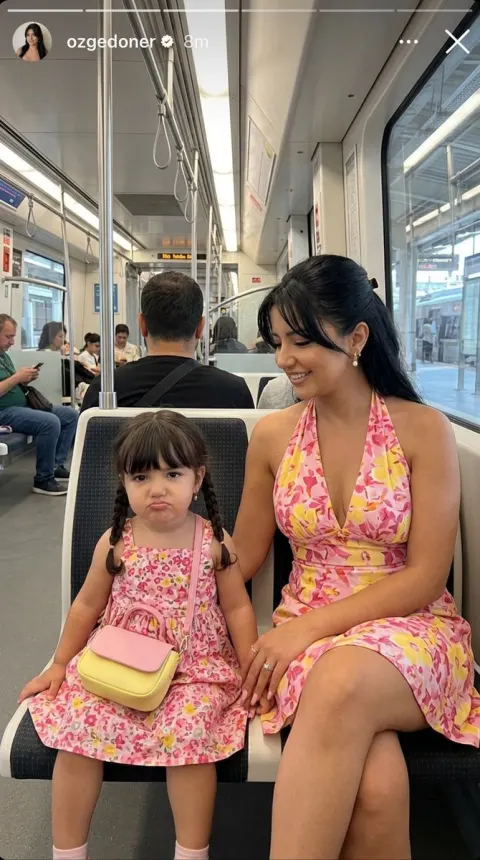 Istanbul Marmaray Mother Daughter Style