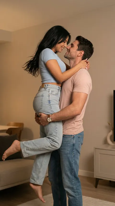 Romantic Couple Intimate Moment