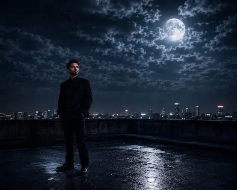 Cinematic Moonlight Rooftop