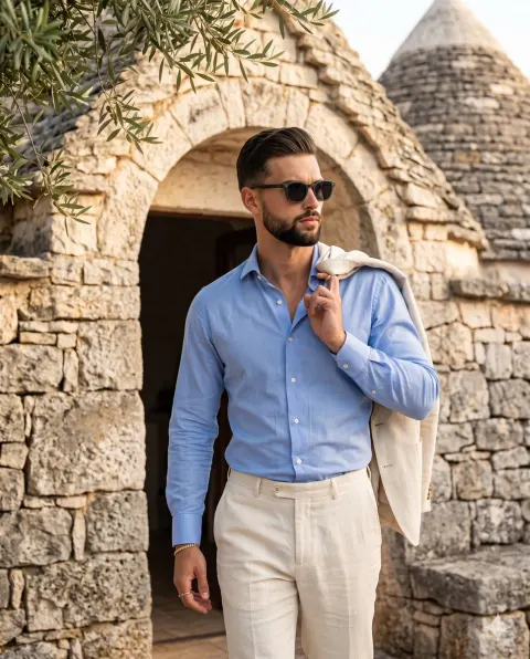 Mediterranean Male Fashion Portrait