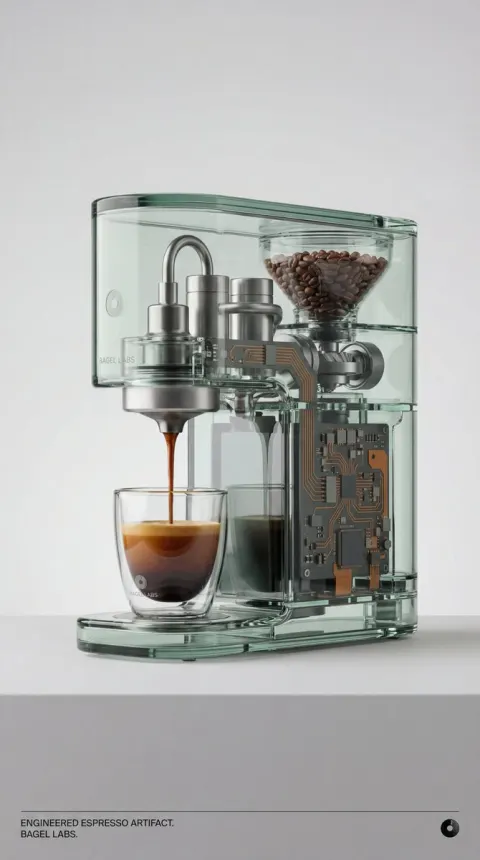 Transparent Glass Espresso Machine Concept