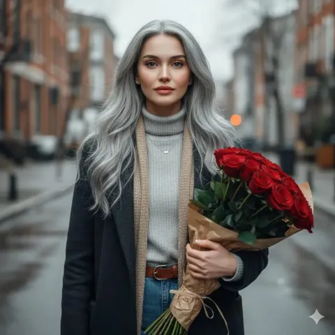 Cinematic European Street Fashion Portrait
