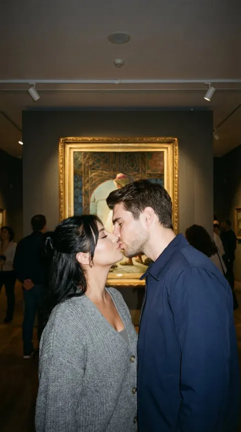 Quiet Kiss At The Museum
