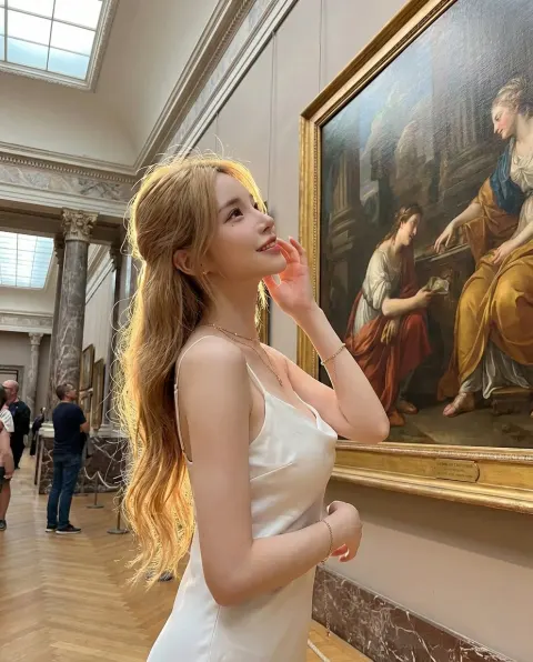 Golden Angel in Art Museum