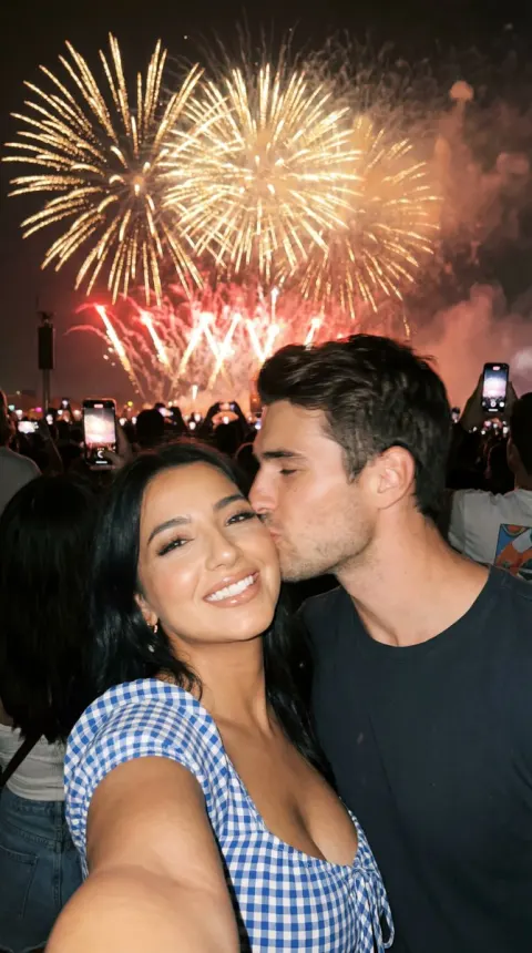 Fireworks Couple Selfie Moment