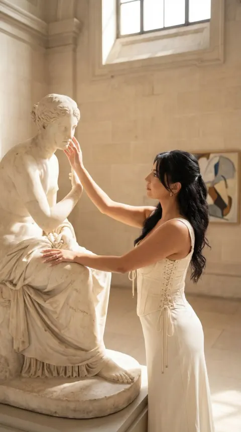 Classical Statue Editorial Portrait