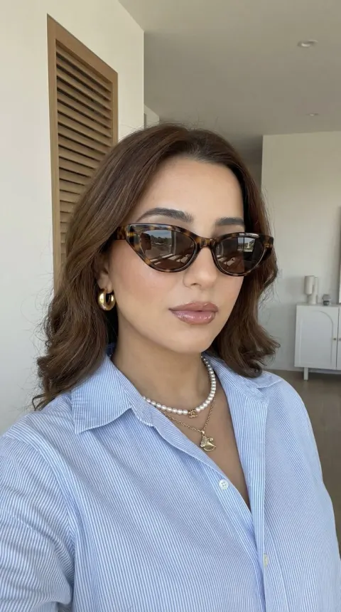 Pearl Sunglasses Selfie Portrait