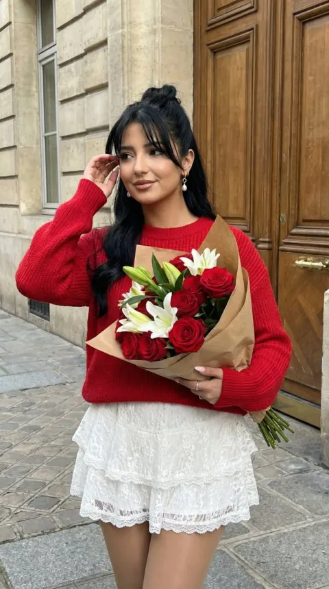 Red Sweater Street Portrait