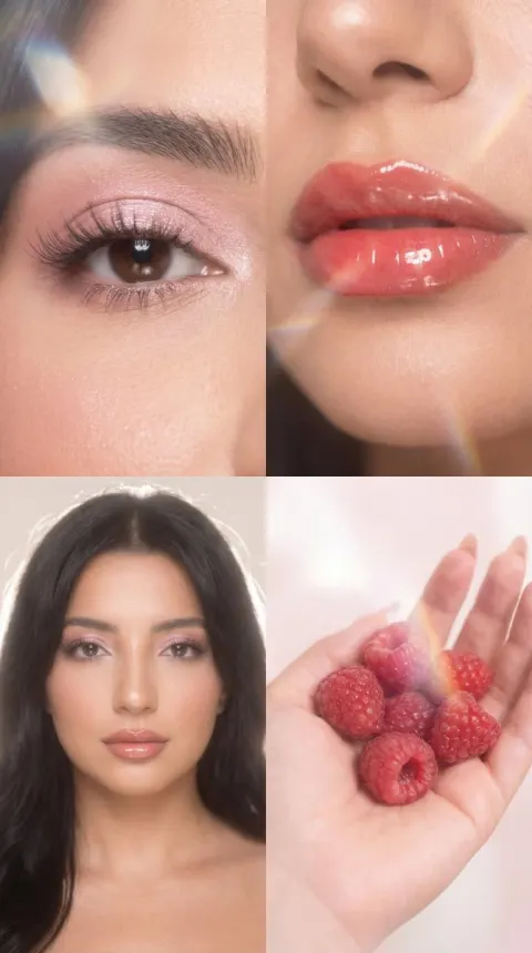 Strawberry Milk Glass Lens Beauty