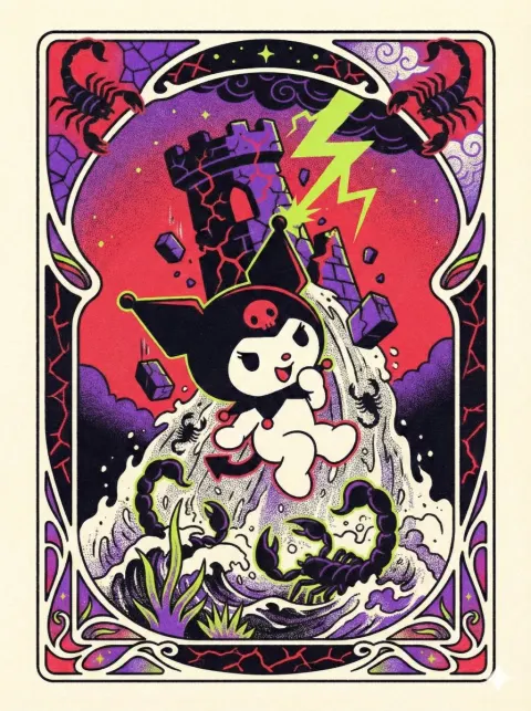 Sanrio Zodiac Tarot Card