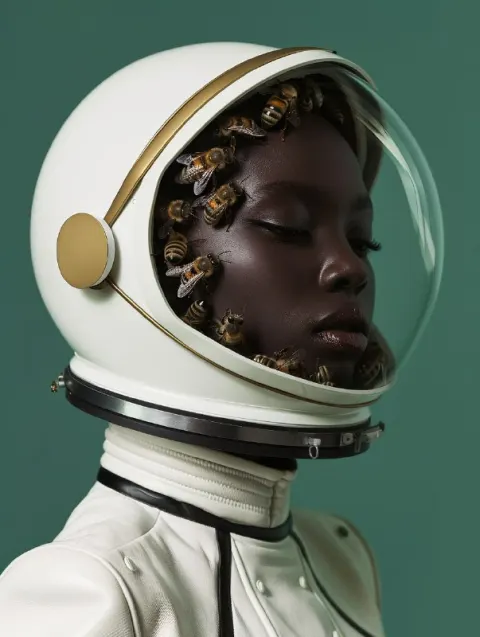 Modern Space Suit with Bees