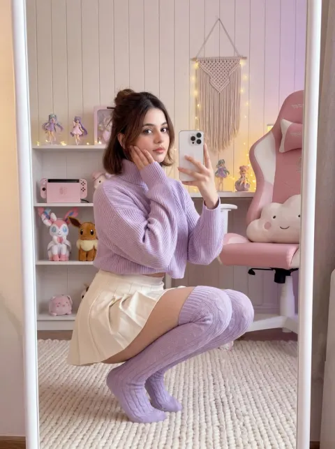 Pastel Fairy Mirror Selfie