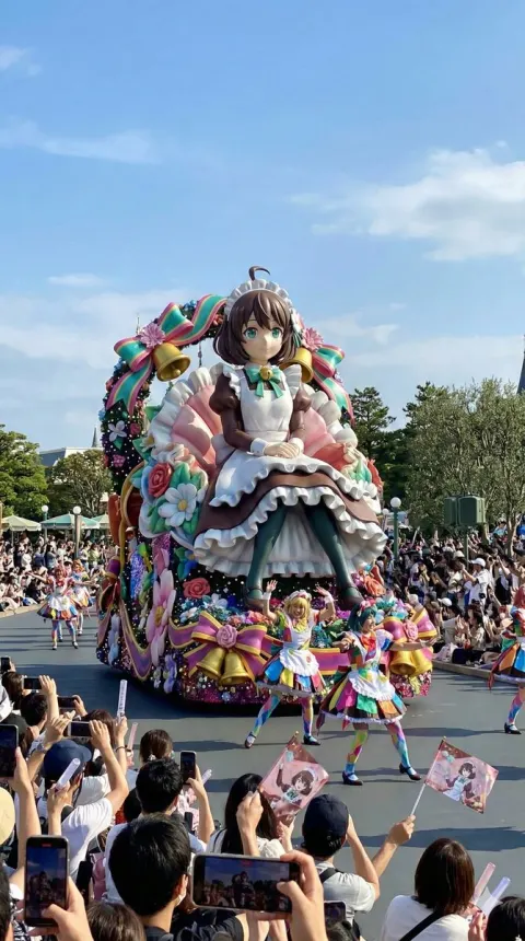 Glamorous Theme Park Parade Float