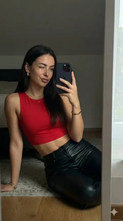 Mirror Selfie Seductive Moment