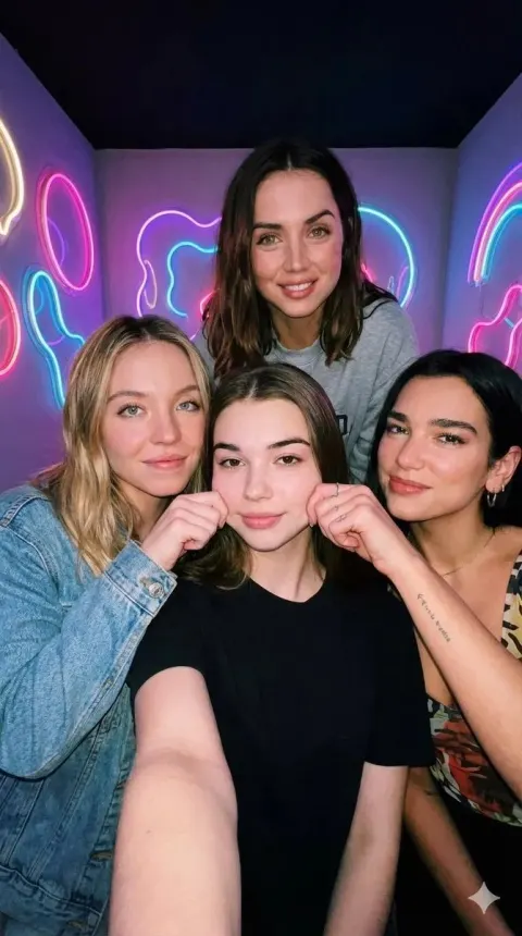 Star Selfie Cheek Pinch