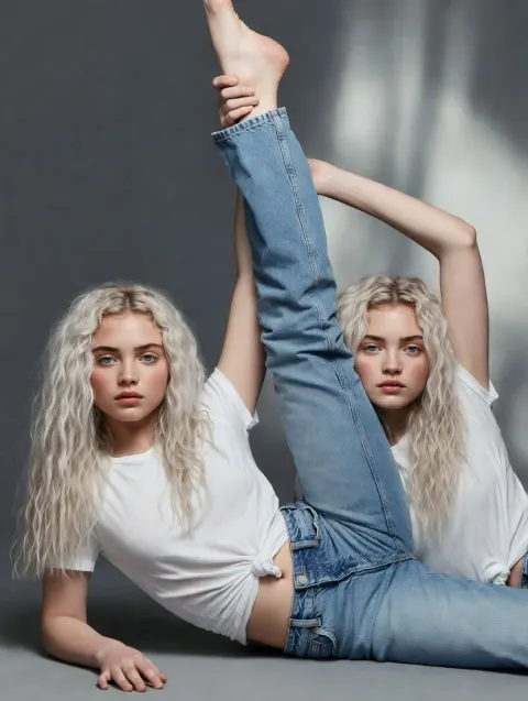 Denim Dance Pose