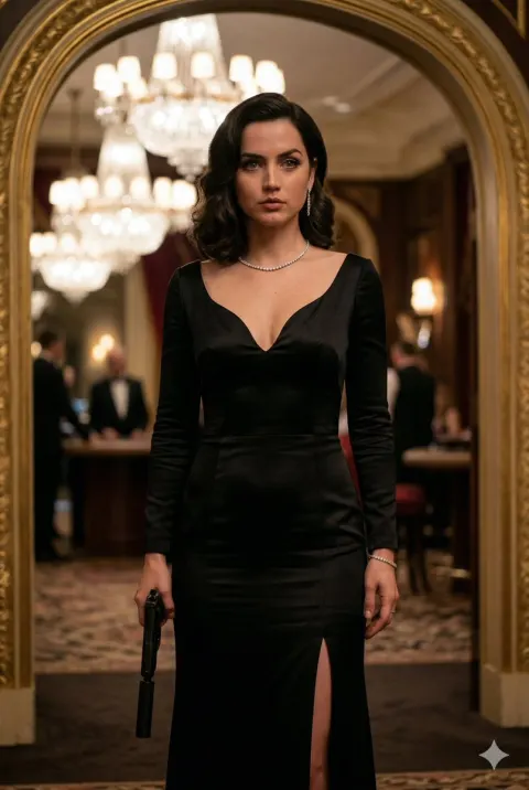 Elegant Female Spy In Monte Carlo Casino