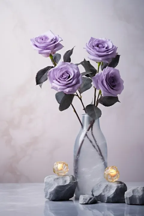 Damask Roses and Leather Product Photography