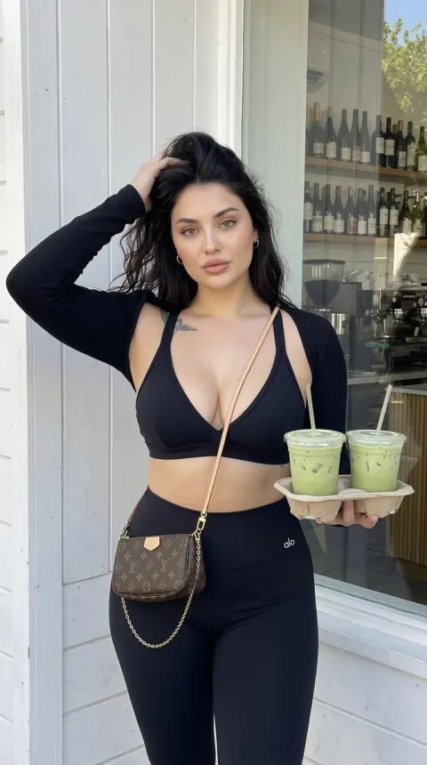 Matcha Latte Outdoor Athleisure Look