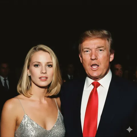 Trump 90s Flash Photo