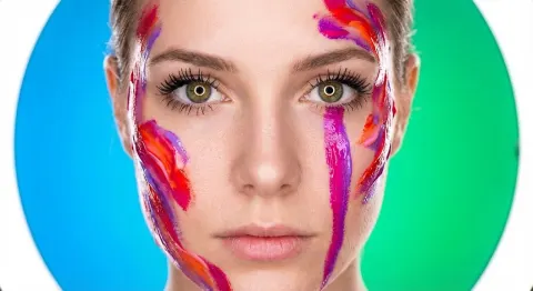Painted Gaze: Cinematic Portrait